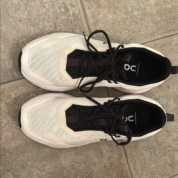 On Running Women’s White and Black Cloudnova X Sneakers - Picture 5 of 13